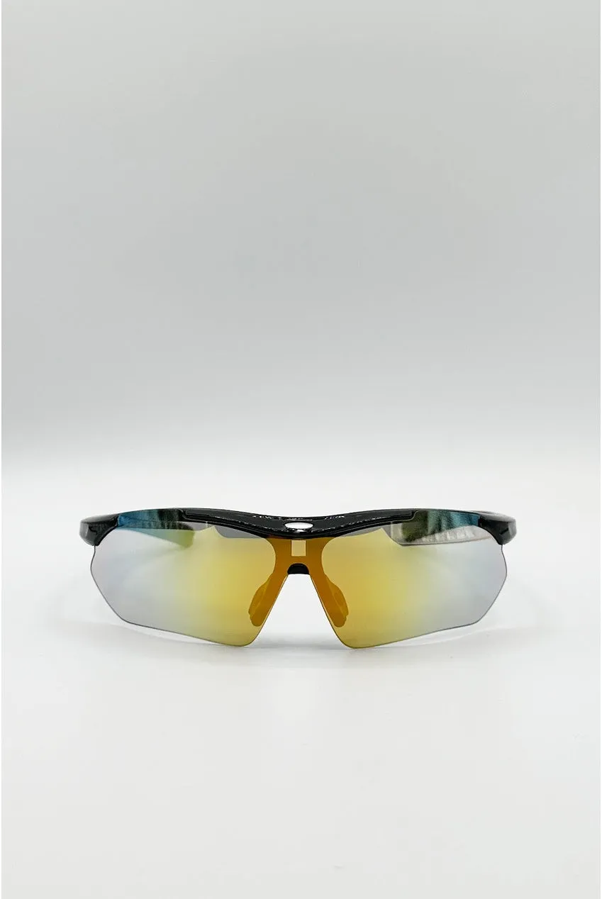 SVNX Outdoor Sports Racer occhiali sole multicolor