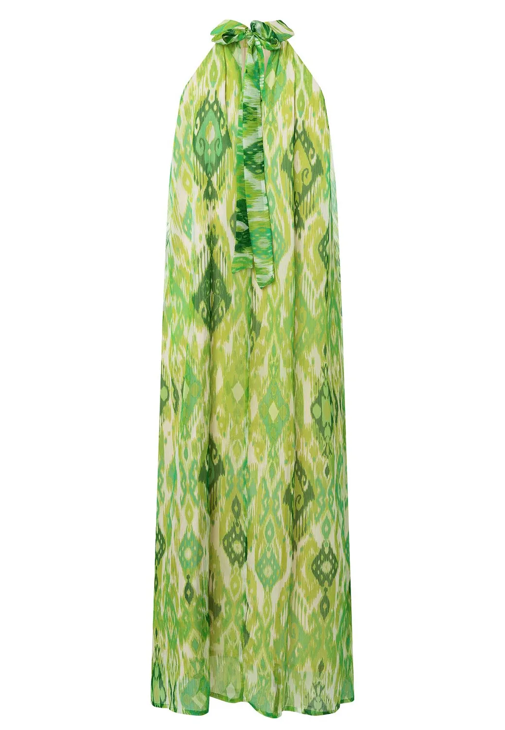Ana Alcazar Lilea abito halter maxi fantasia ornato