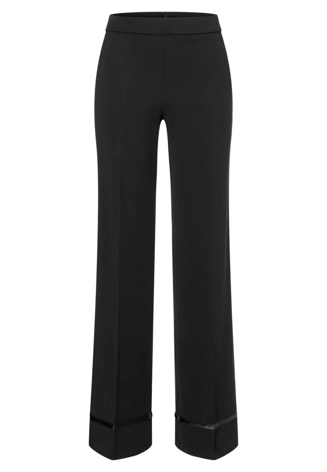 Ana Alcazar Marlene Harieke pantaloni neri vita alta palazzo