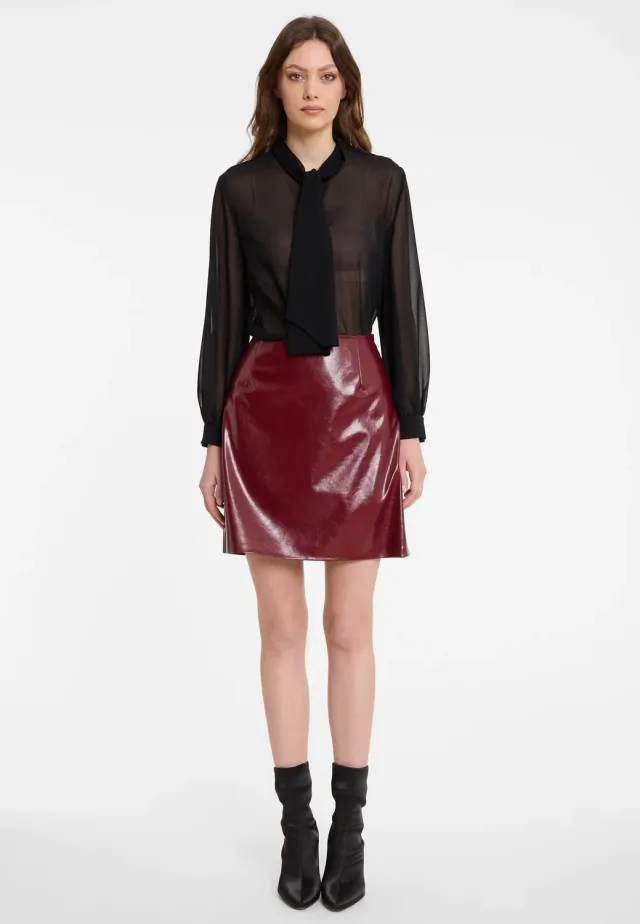 Ana Alcazar Acori gonna a-line bordeaux