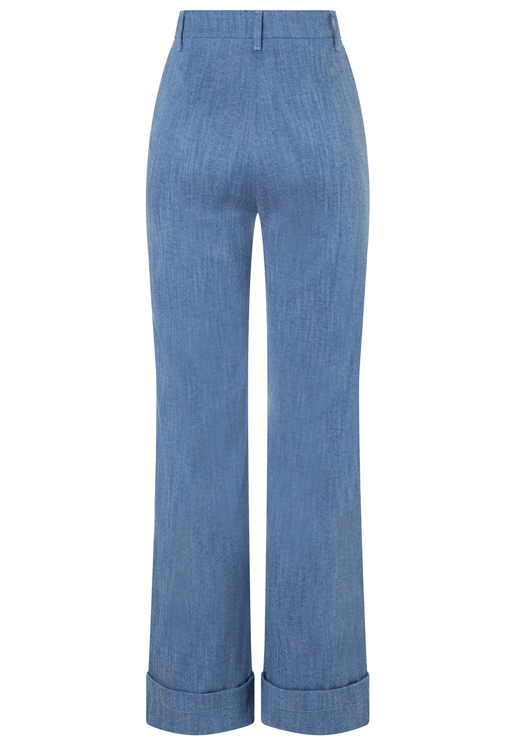 Ana Alcazar Doari Bootcut jeans zampa denim risvolto