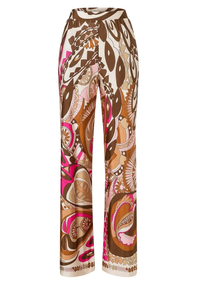 Ana Alcazar Kiwy pantaloni palazzo fantasia paradise