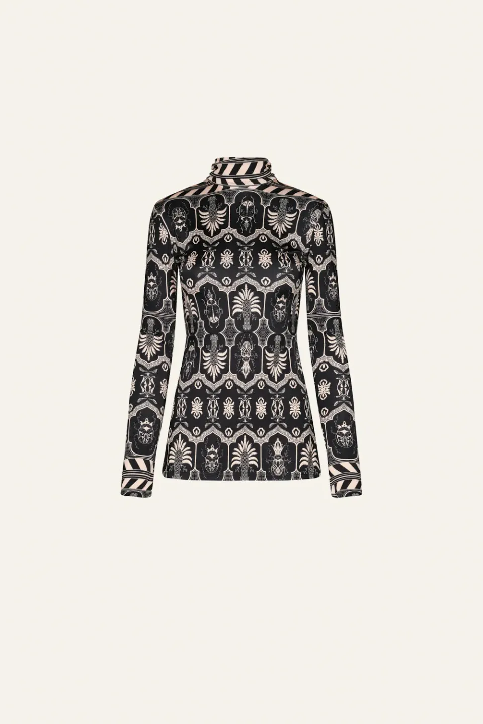Johanna Ortiz Heaven of Reverie top jersey nero fantasia
