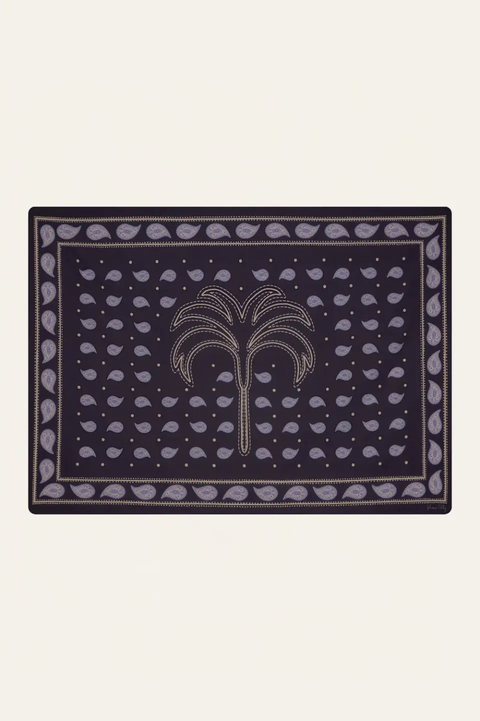 Johanna Ortiz Vibrant Horizons pareo cotone blu