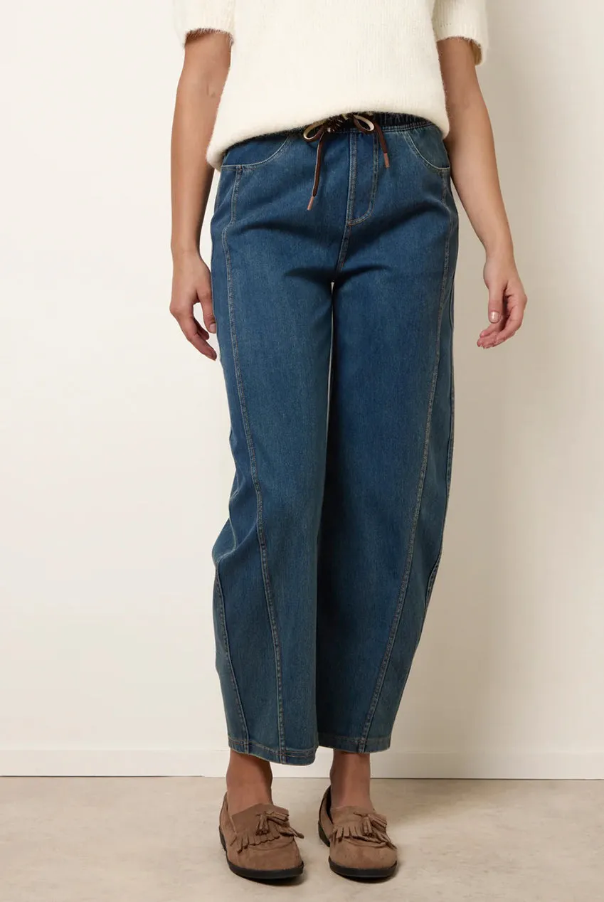 Blue Vanilla Seam Detail jeans denim blu zampa