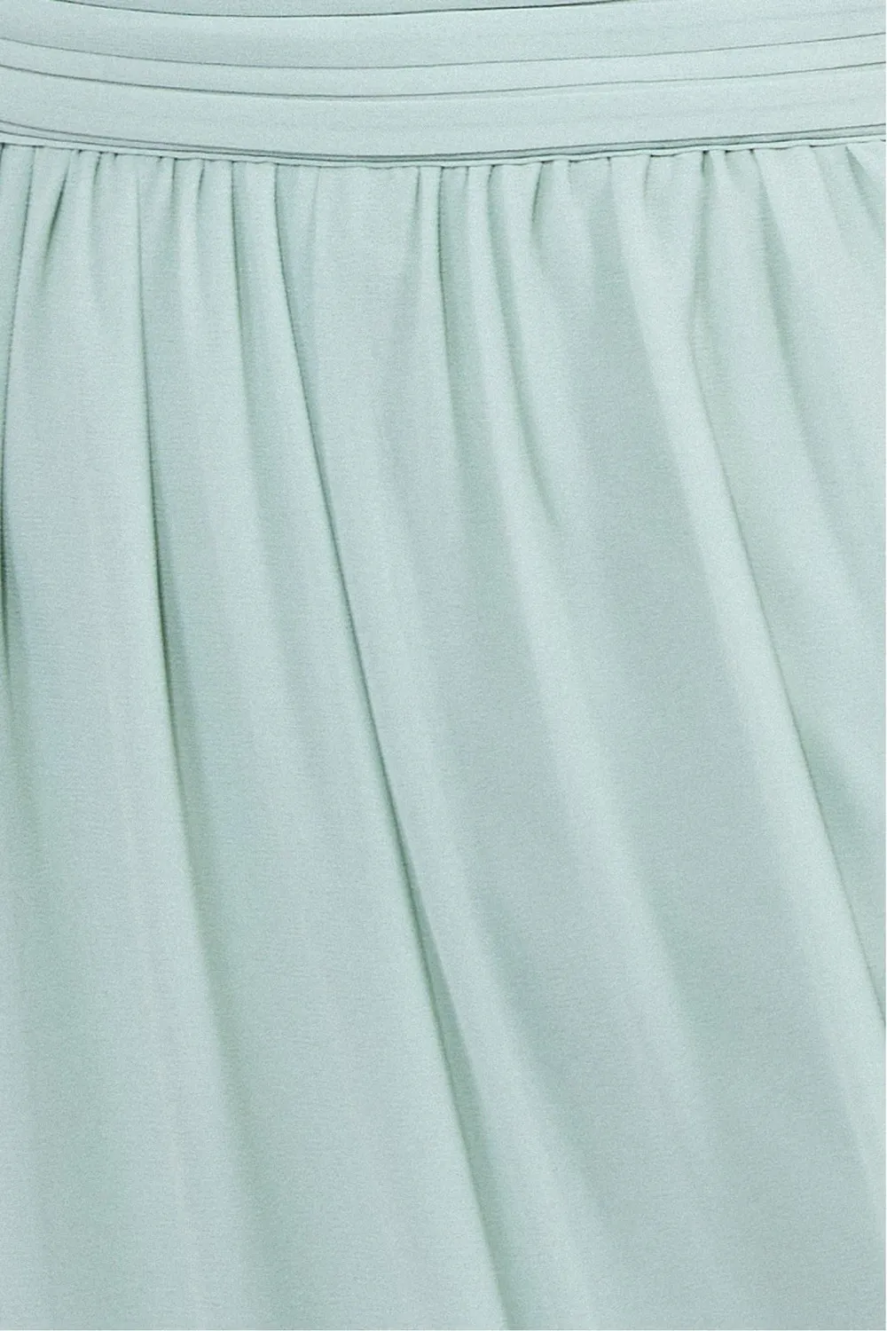 Goddiva Abito Maxi Chiffon Verde Salvia Spacco Halter