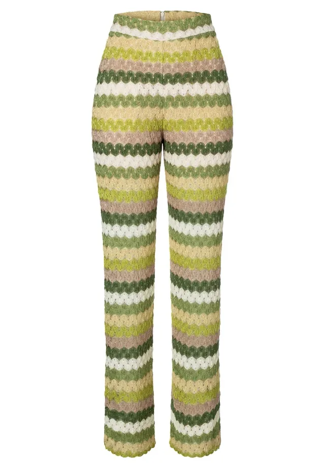 Ana Alcazar Kolja pantaloni maglia traforata tasche