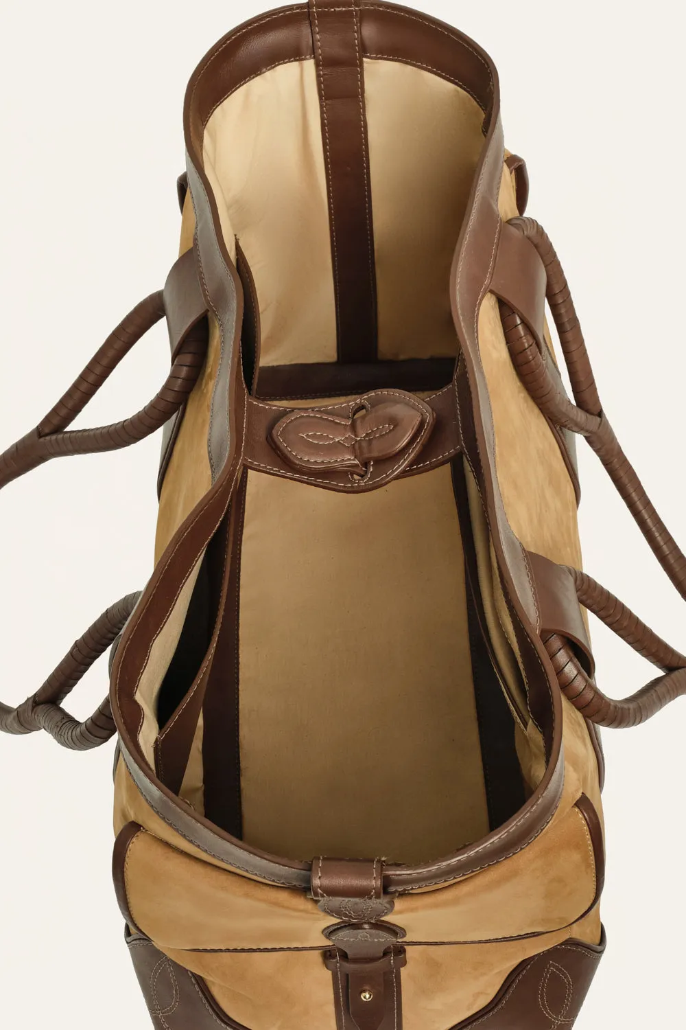 Johanna Ortiz Living Prayer mini tote pelle marrone