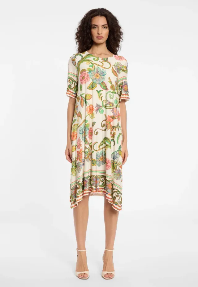 Ana Alcazar Dilia abito oversize midi a fiori
