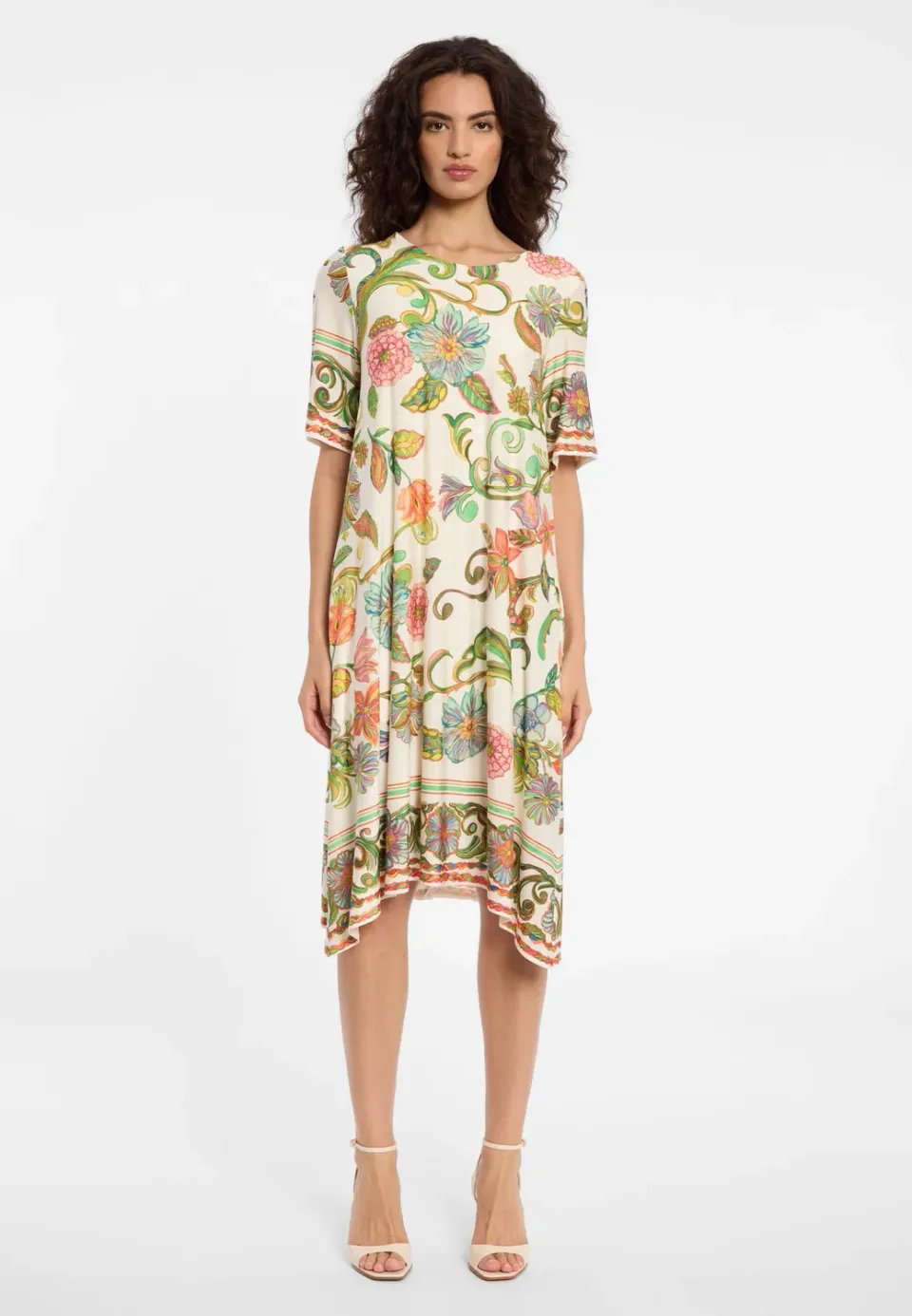 Ana Alcazar Dilia abito oversize midi a fiori