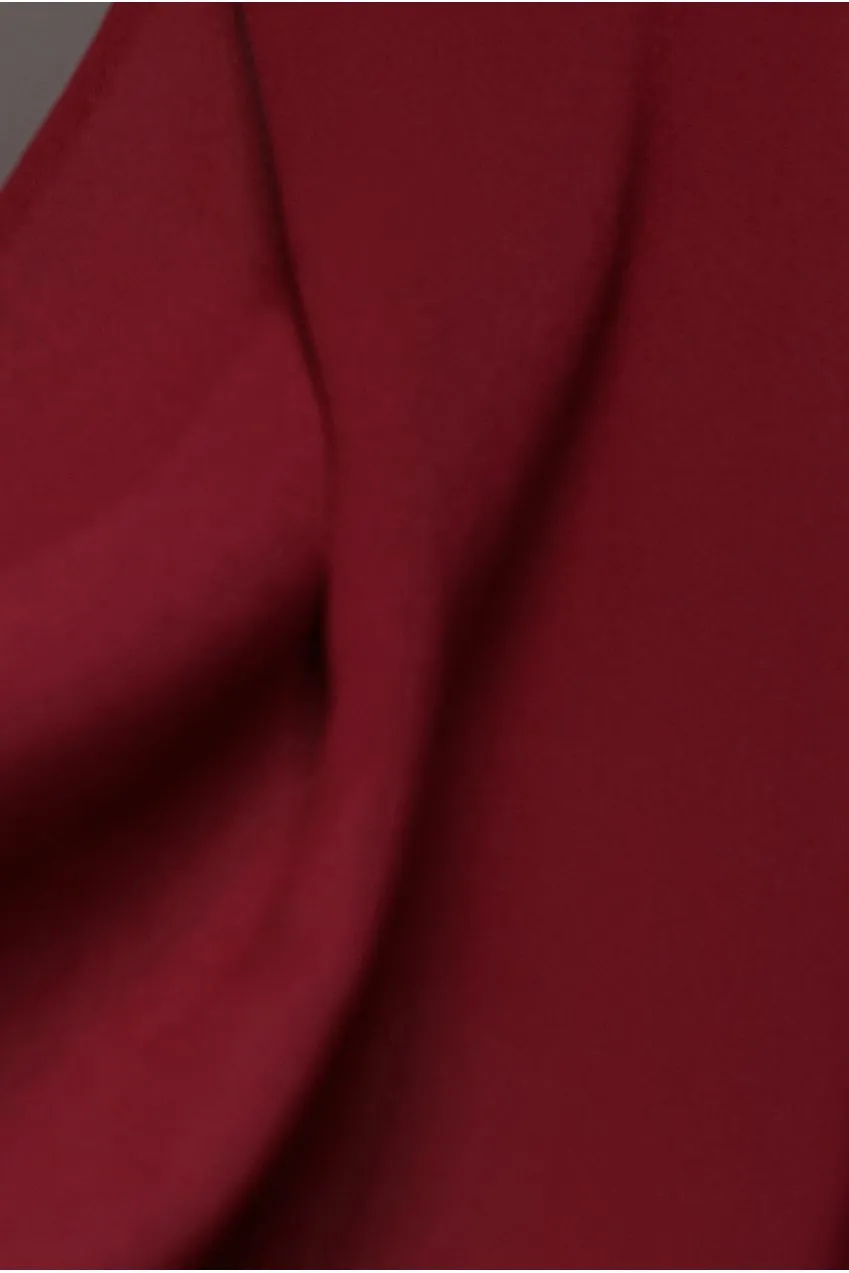 Goddiva Chiffon sciarpa bordeaux damigella cerimonia