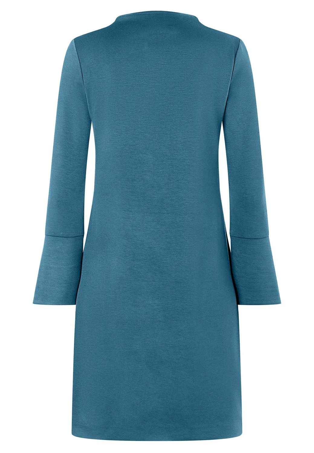 Ana Alcazar Inowa abito svasato azzurro scollo a V