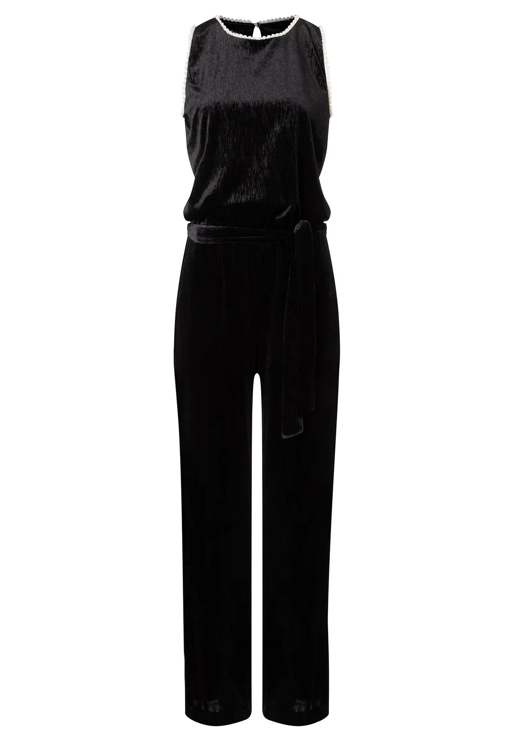 Ana Alcazar Cesali jumpsuit velluto nero