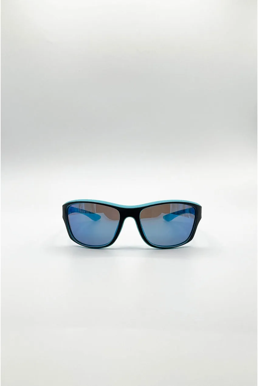 SVNX Racer occhiali da sole blu specchio