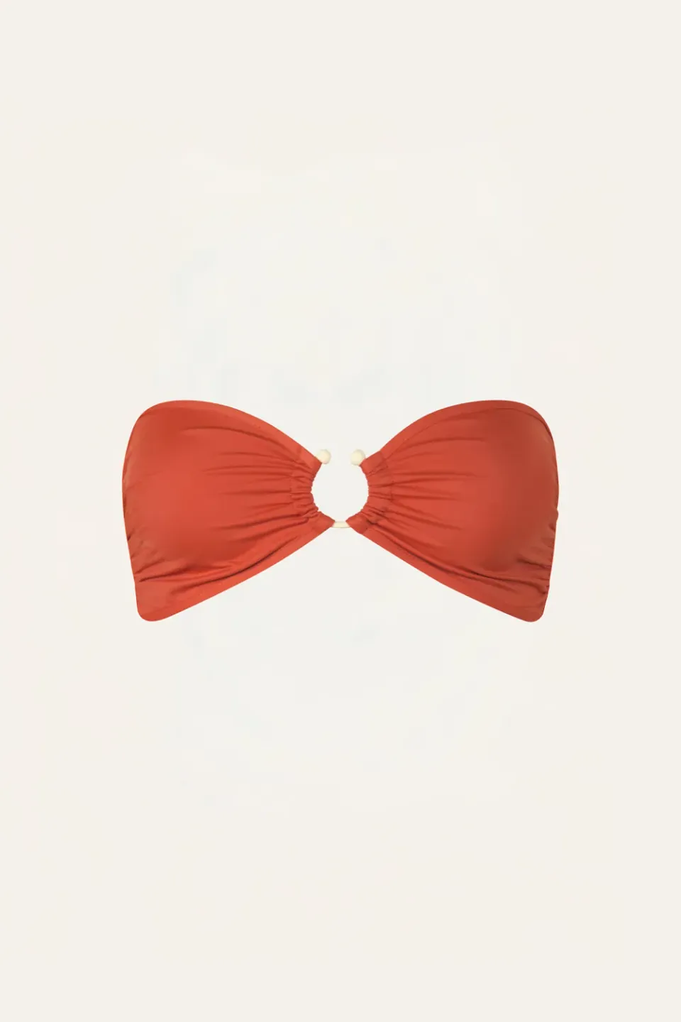 Johanna Ortiz Seawaters top bikini rosso fuoco in lycra