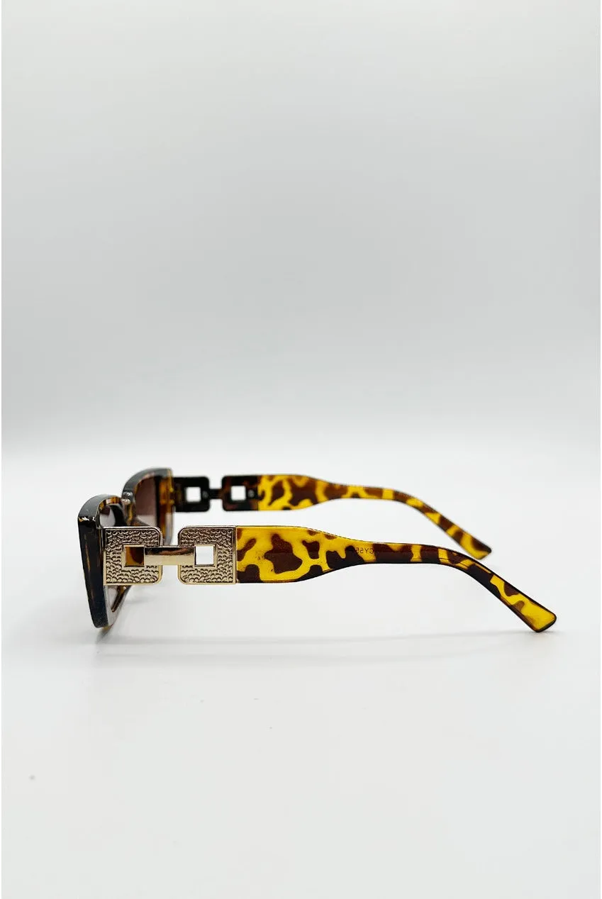 SVNX Cateye occhiali sole leopardati protezione UV
