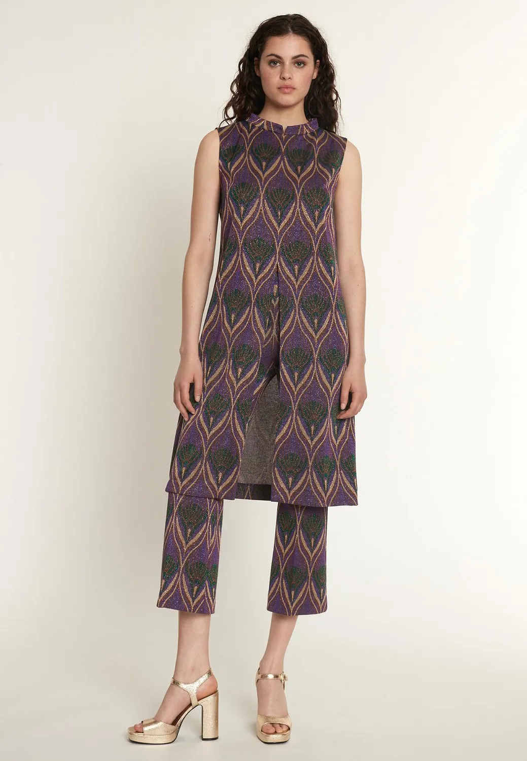 Ana Alcazar Otewa tunica lurex smanicata