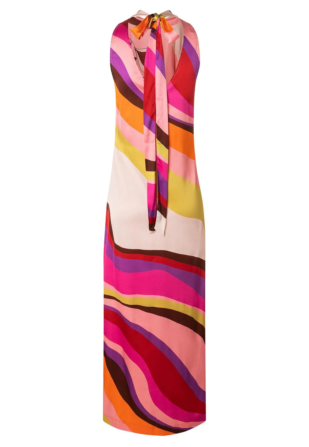 Ana Alcazar Kaffa abito neckholder stampa maxi