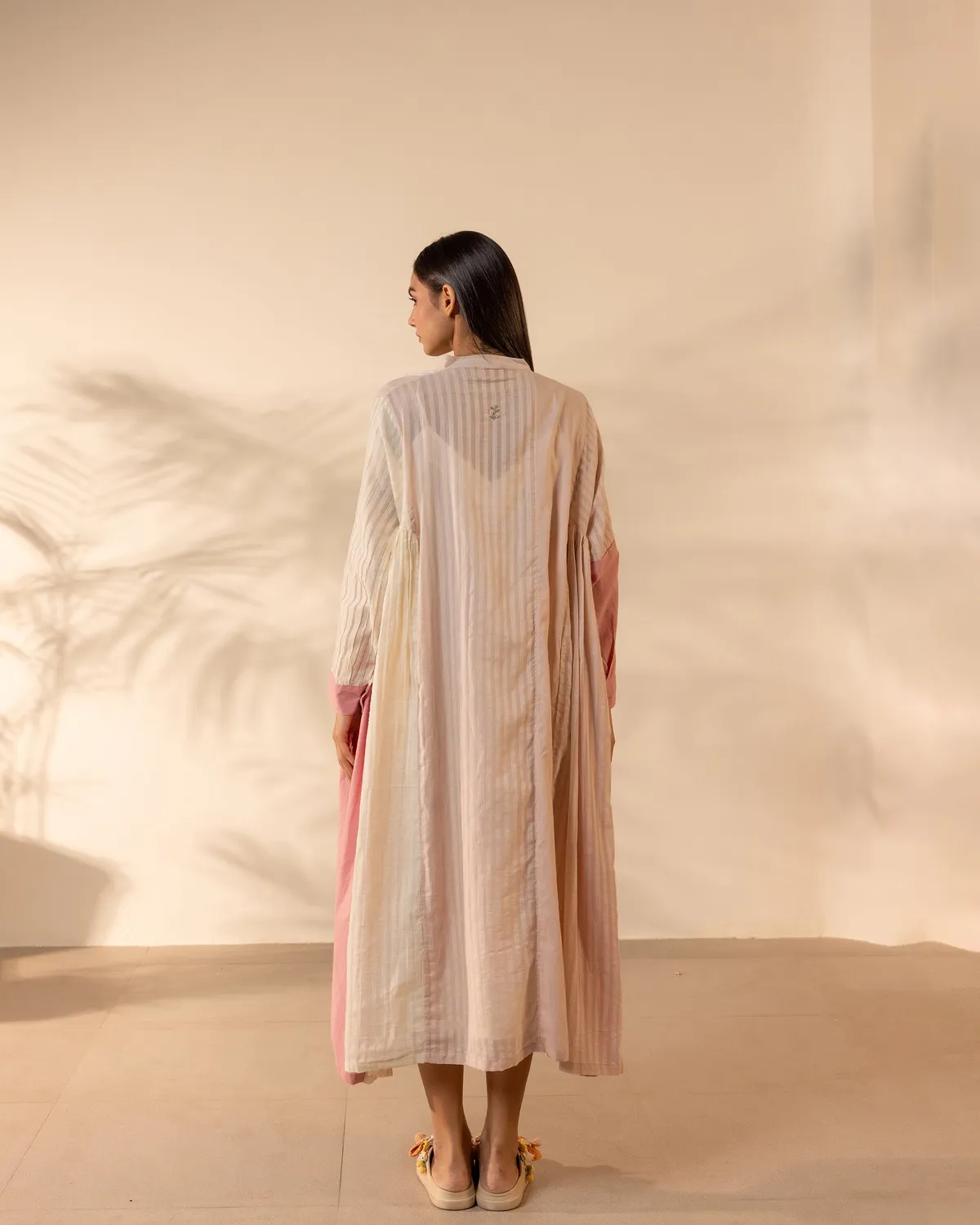 Our Dve Blush Wind abito cotone rosa beige taglia unica
