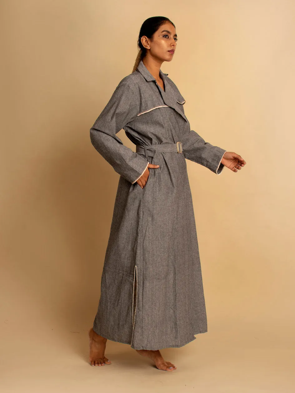 Our Dve Dewasi giacca grigia in cotone