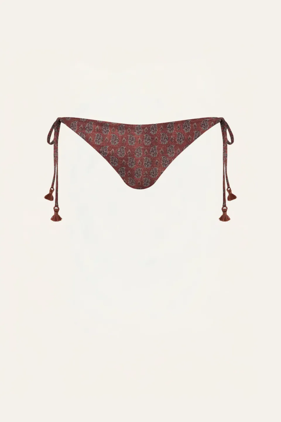 Johanna Ortiz Sagrado slip bikini ocra lacci laterali