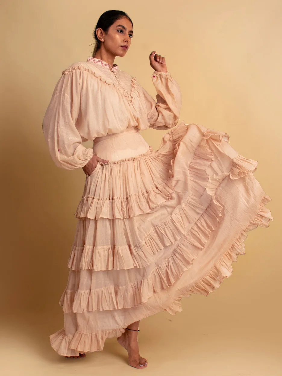 Our Dve Nomad blusa cotone cammello XS-XXL