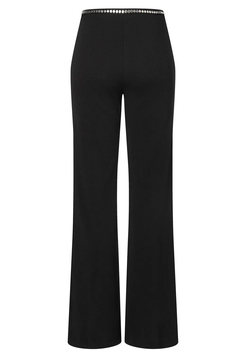 Ana Alcazar Elinabis pantaloni palazzo neri cintura