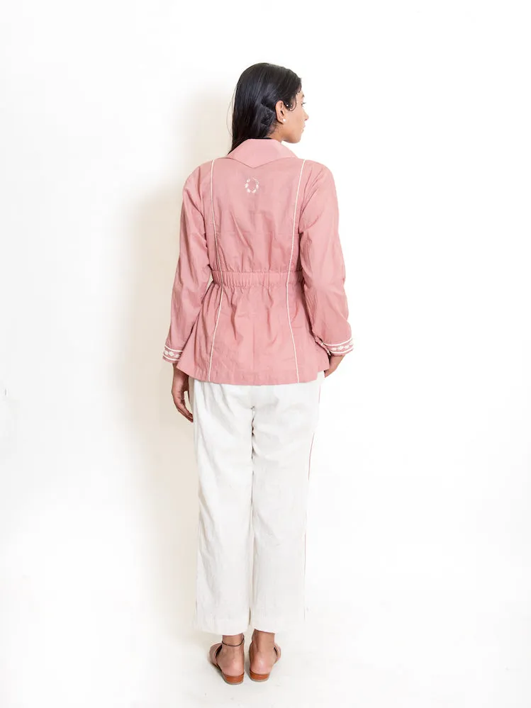 Our Dve Cuttle completo rosa cotone top pantaloni
