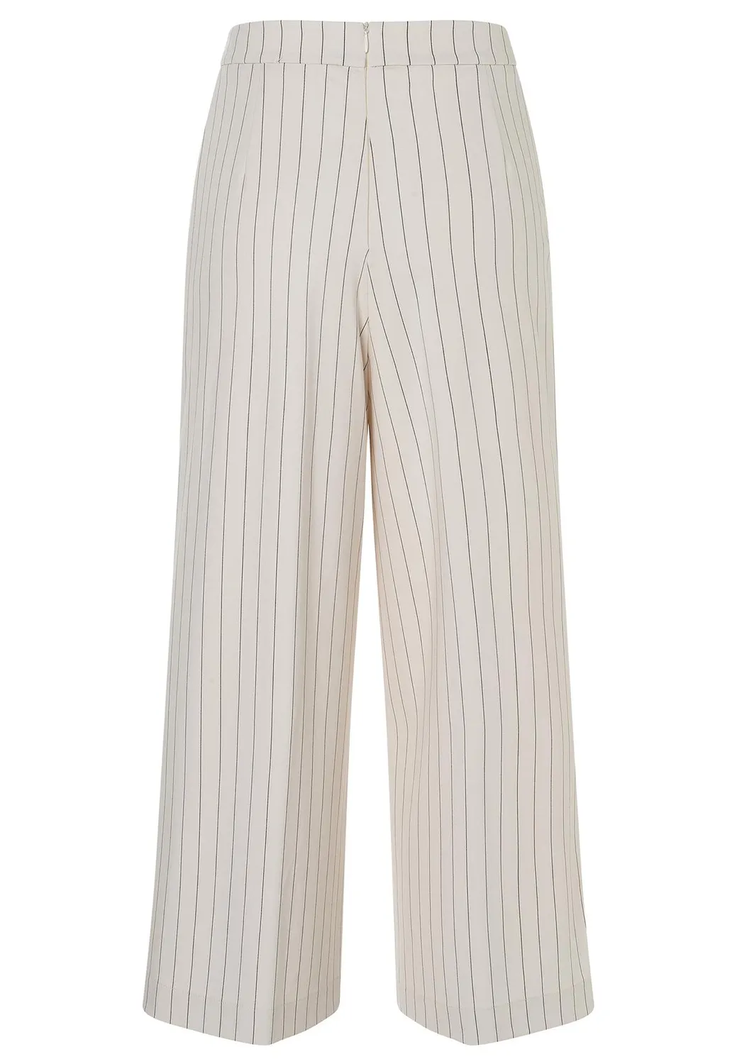 Ana Alcazar Zasina pantaloni culotte ecru gessati