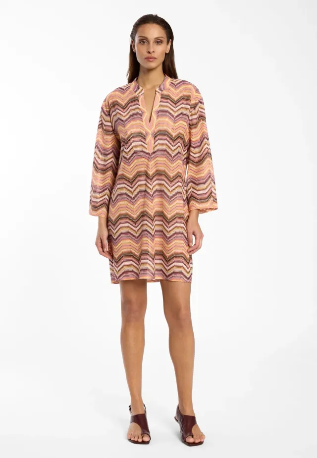 Ana Alcazar Dione Abito Maglia Arancione Rosa