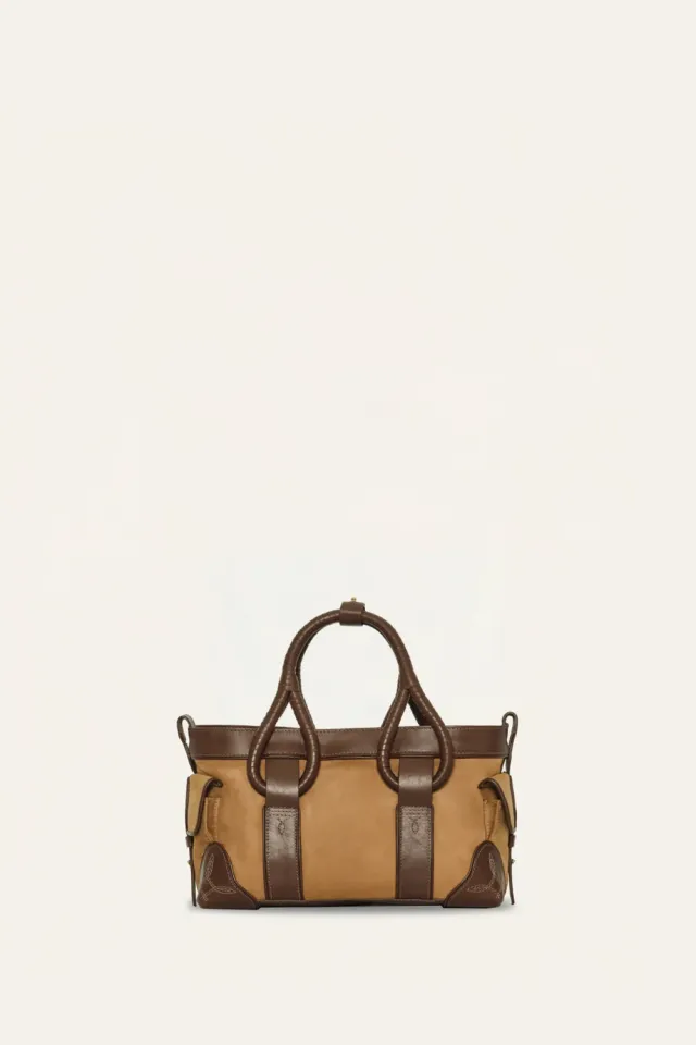 Johanna Ortiz Living Prayer mini tote pelle marrone