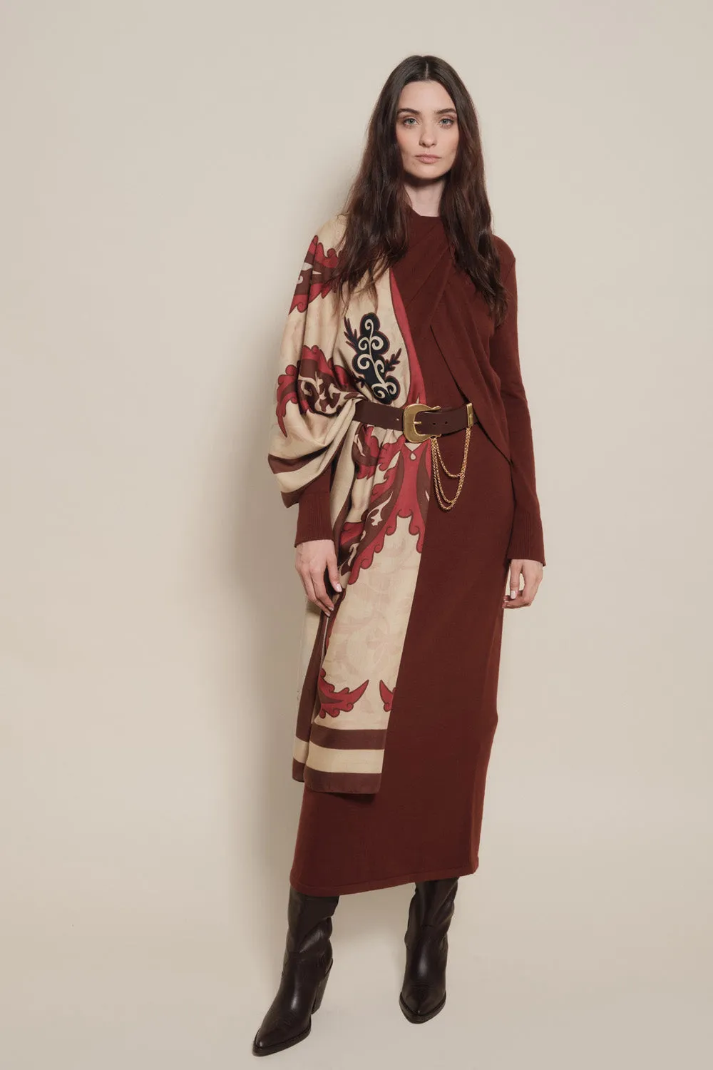 Johanna Ortiz Embers of Elegance cintura pelle marrone