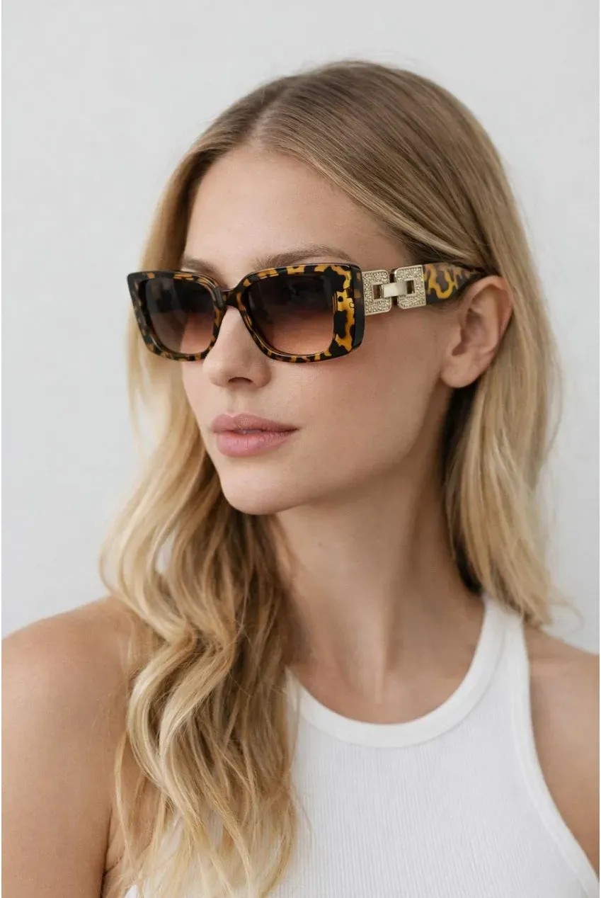 SVNX Cateye occhiali sole leopardati protezione UV