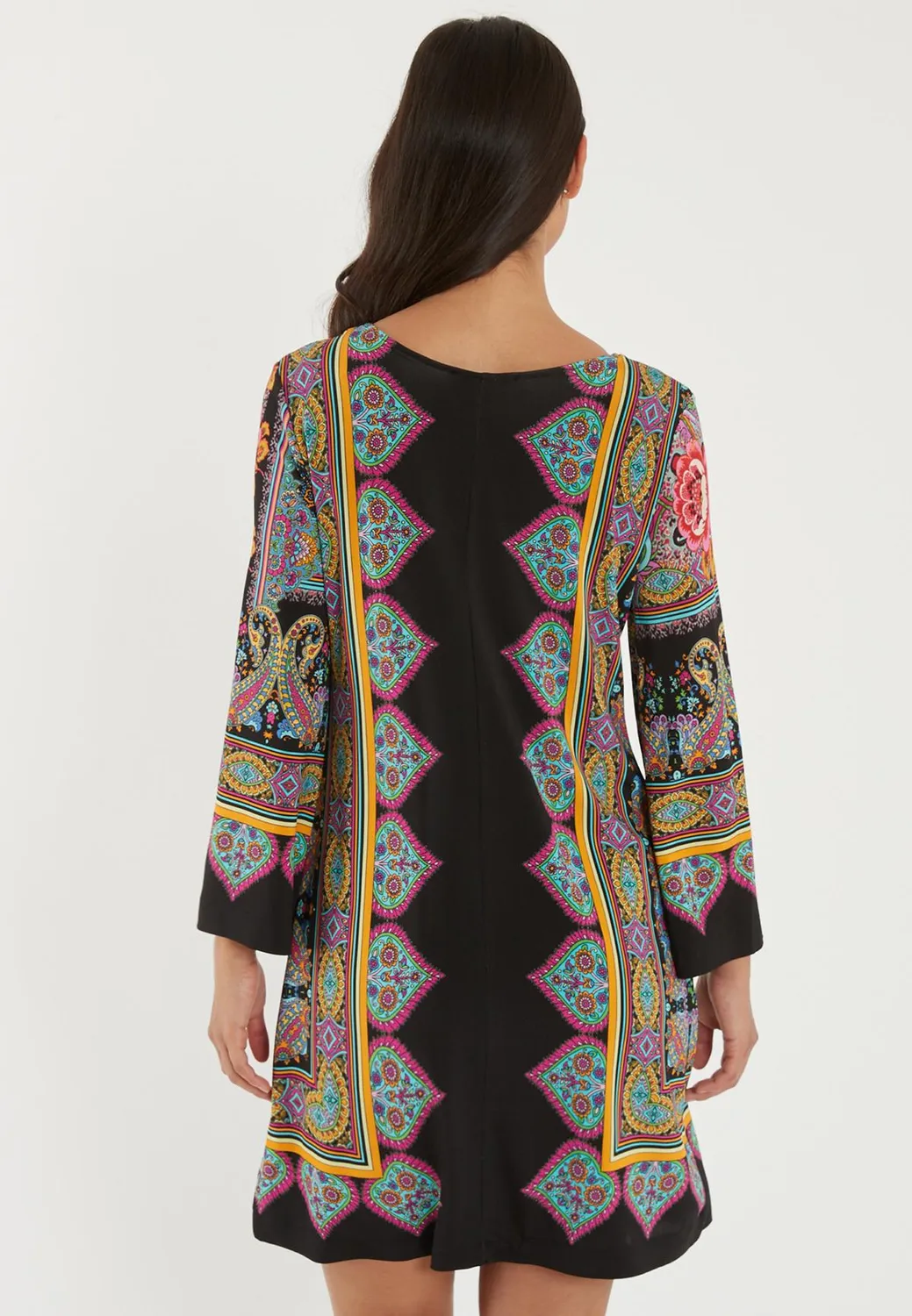 Ana Alcazar Saabea abito tunica paisley jersey