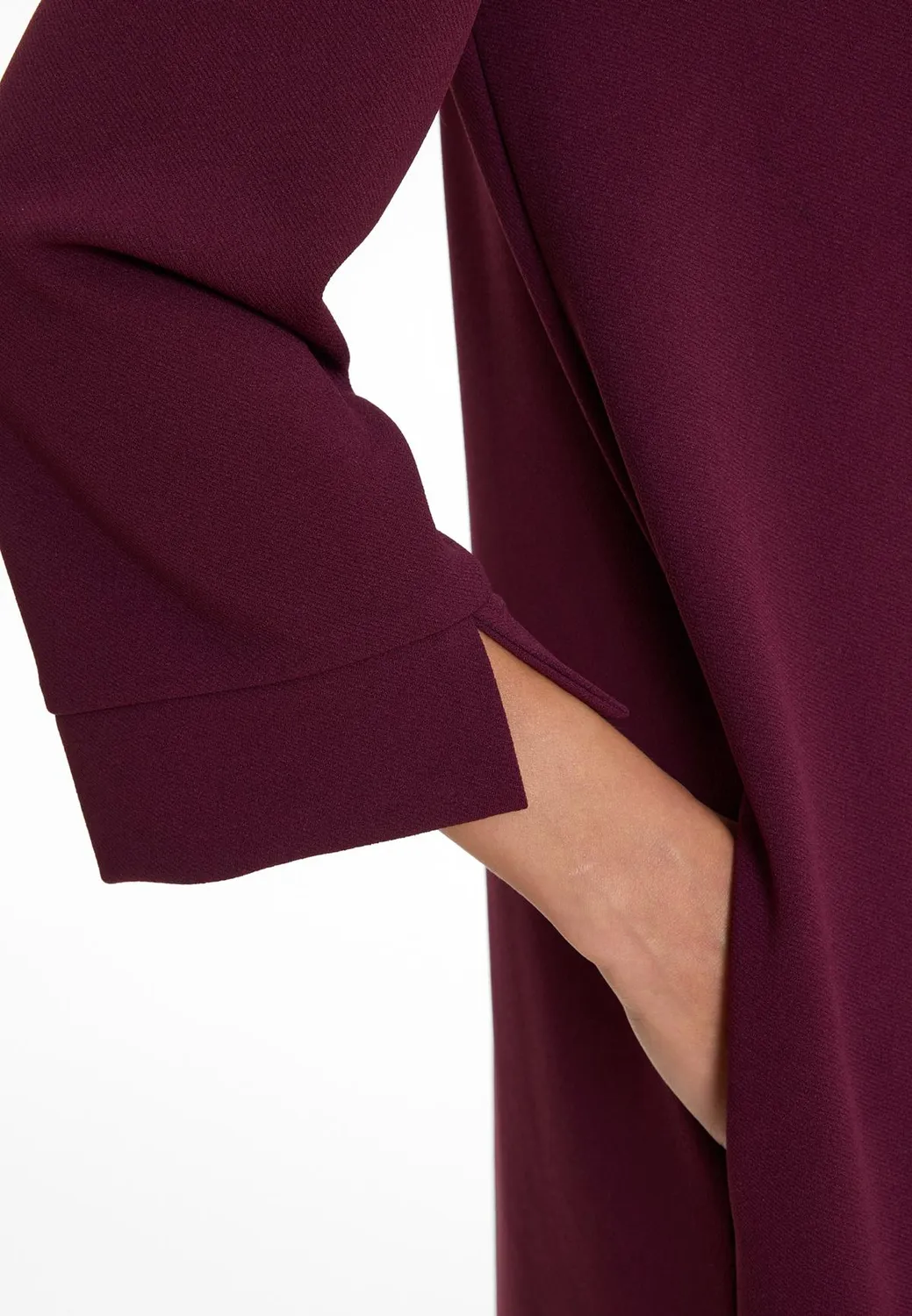 Ana Alcazar Adnina abito collo alto bordeaux oversize