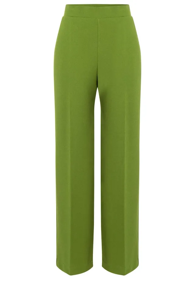 Ana Alcazar Silasa pantaloni larghi verde mela