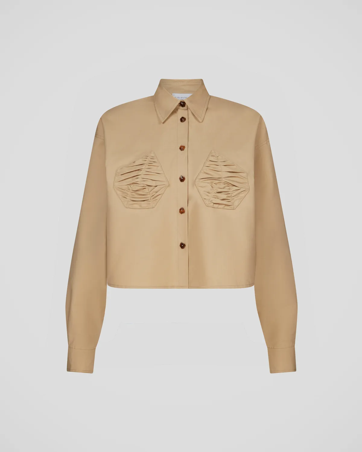 Violante Nessi Lea camicia beige cotone Wordsworth