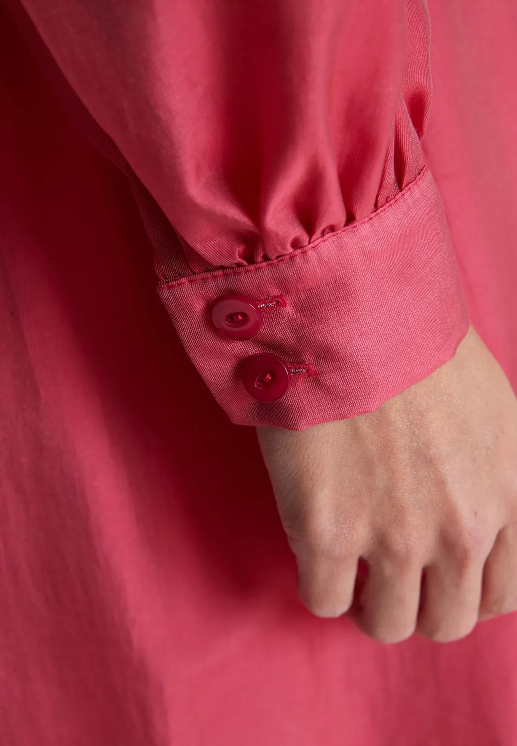 Ana Alcazar Wakoa abito camicia rosa lyocell