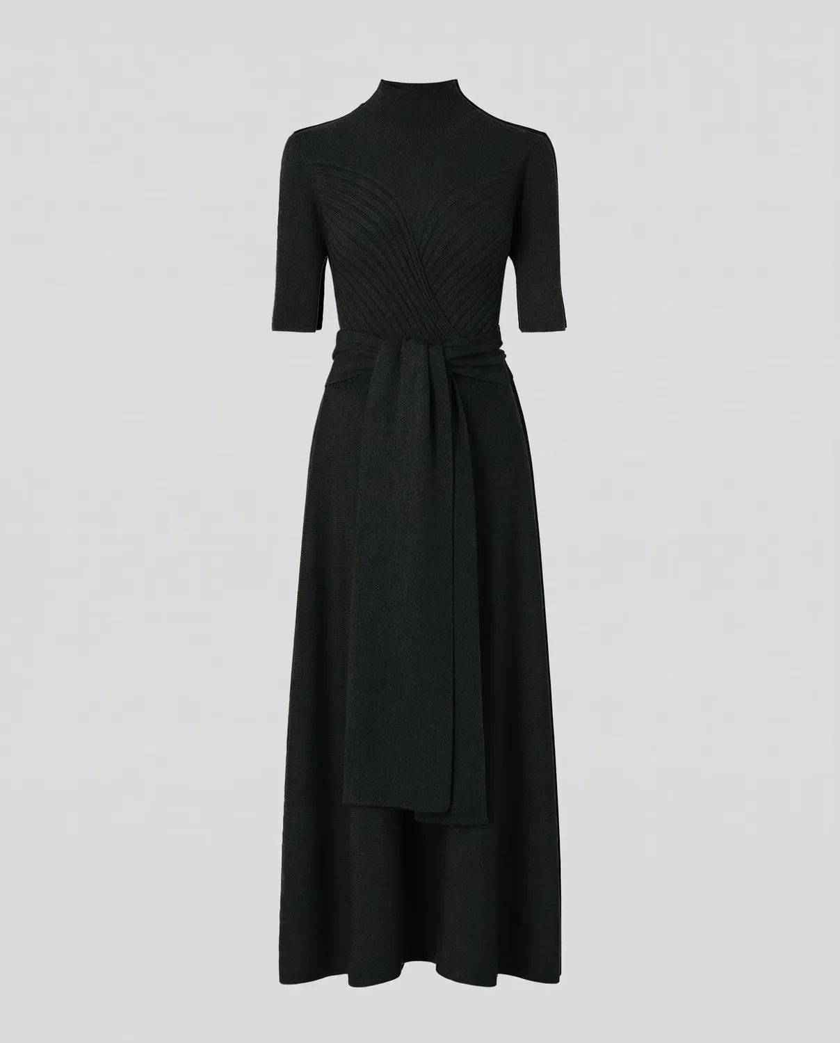 Violante Nessi Takashi abito maglia verde lana merino