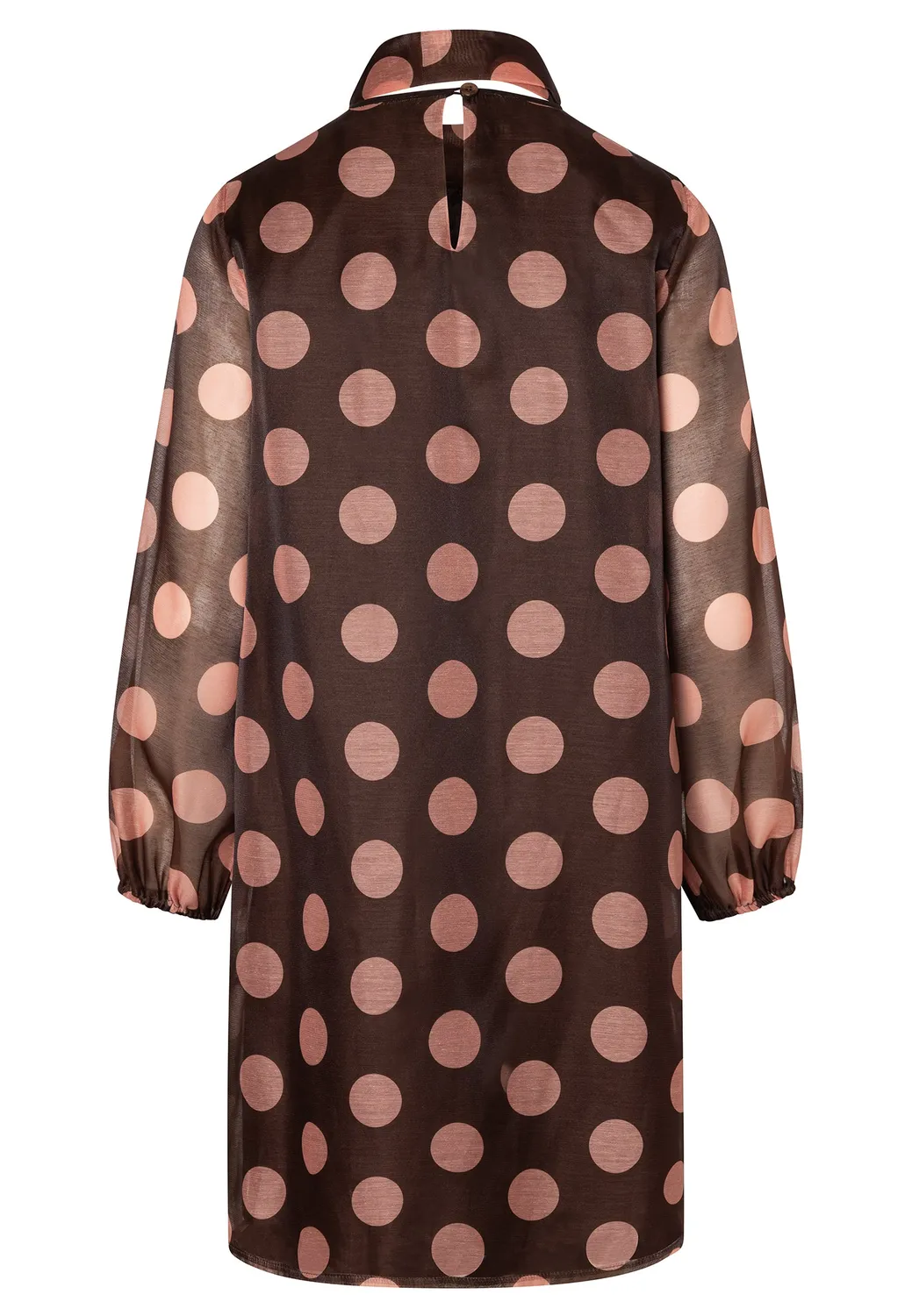 Ana Alcazar Eumonas abito organza pois marrone