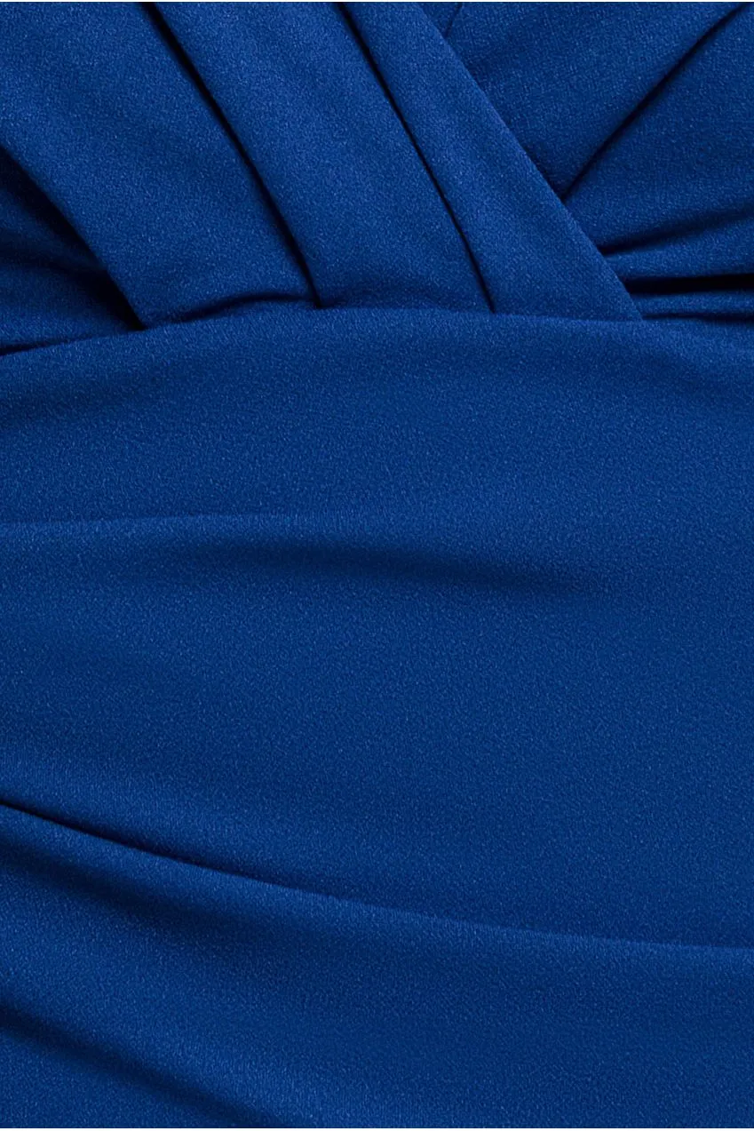 Goddiva Bardot Scuba tuta blu royal spalle scoperte