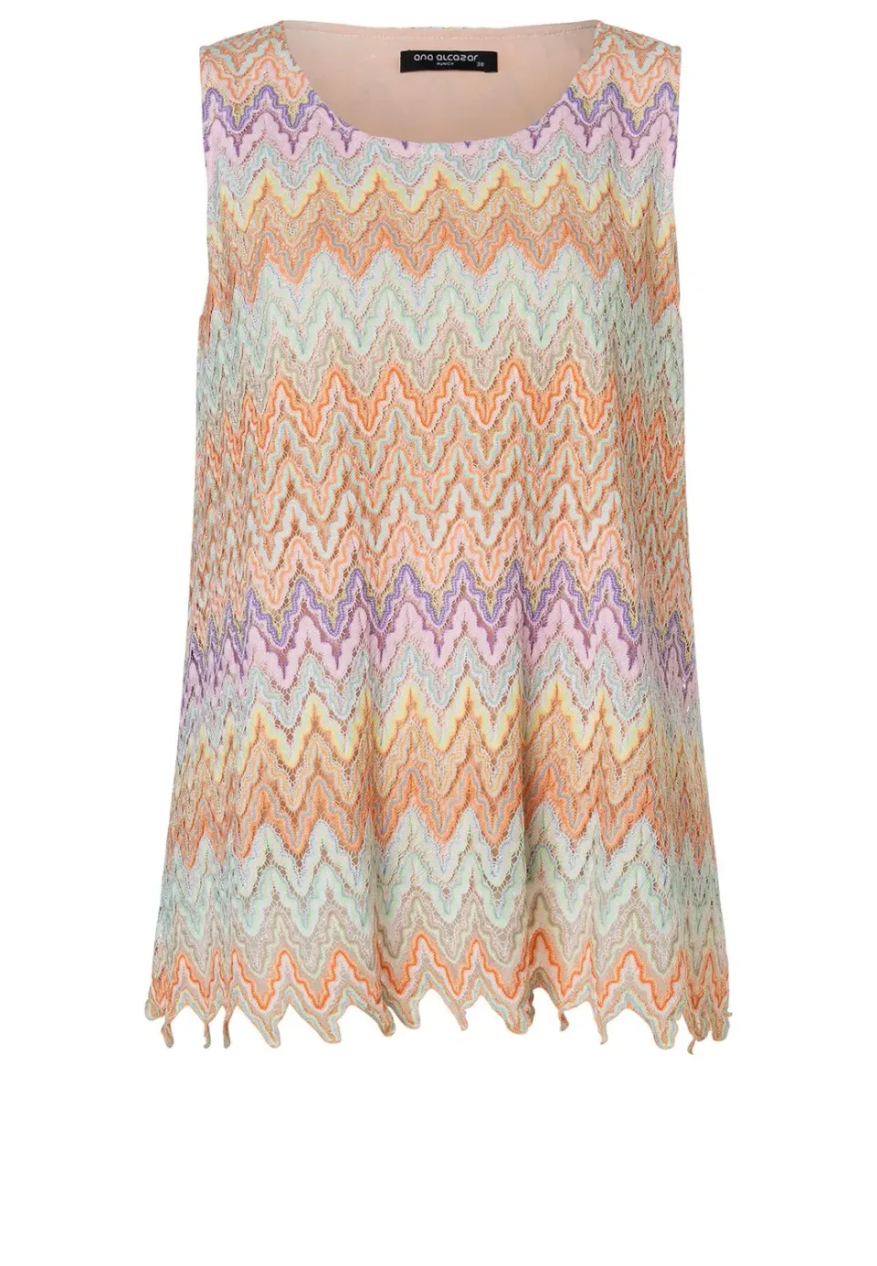 Ana Alcazar Zecina top in maglia zigzag
