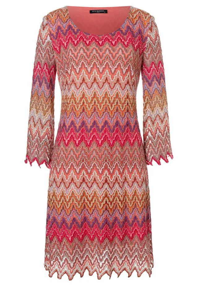 Ana Alcazar Zanisa tunica maglia rossa zigzag
