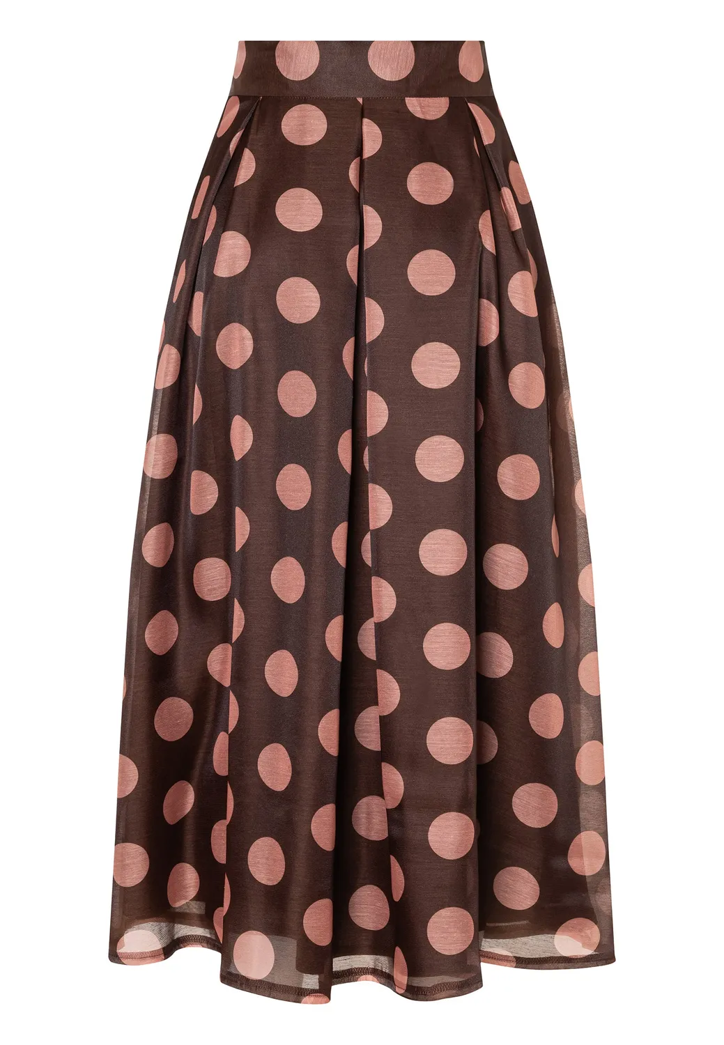 Ana Alcazar Eliranda gonna plisse midi pois