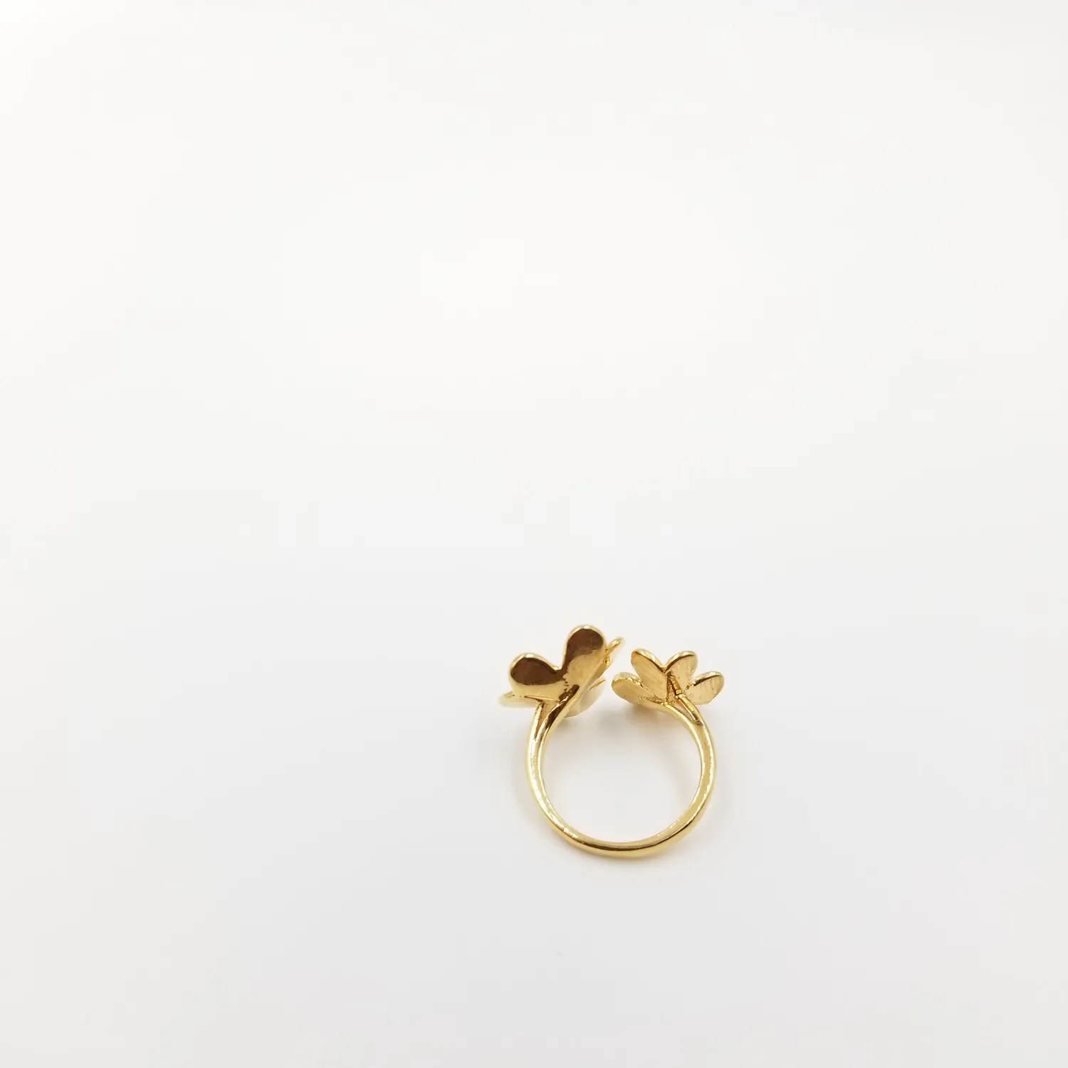 Our Dve Drifter anello argento dorato con zirconi