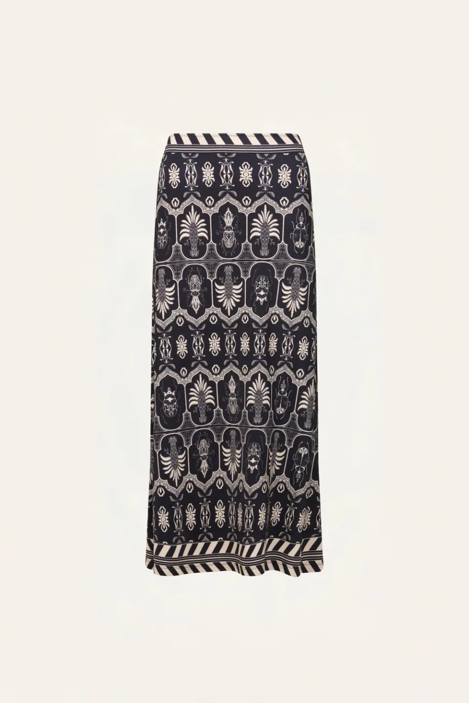 Johanna Ortiz Wild Frontiers gonna midi jersey nero