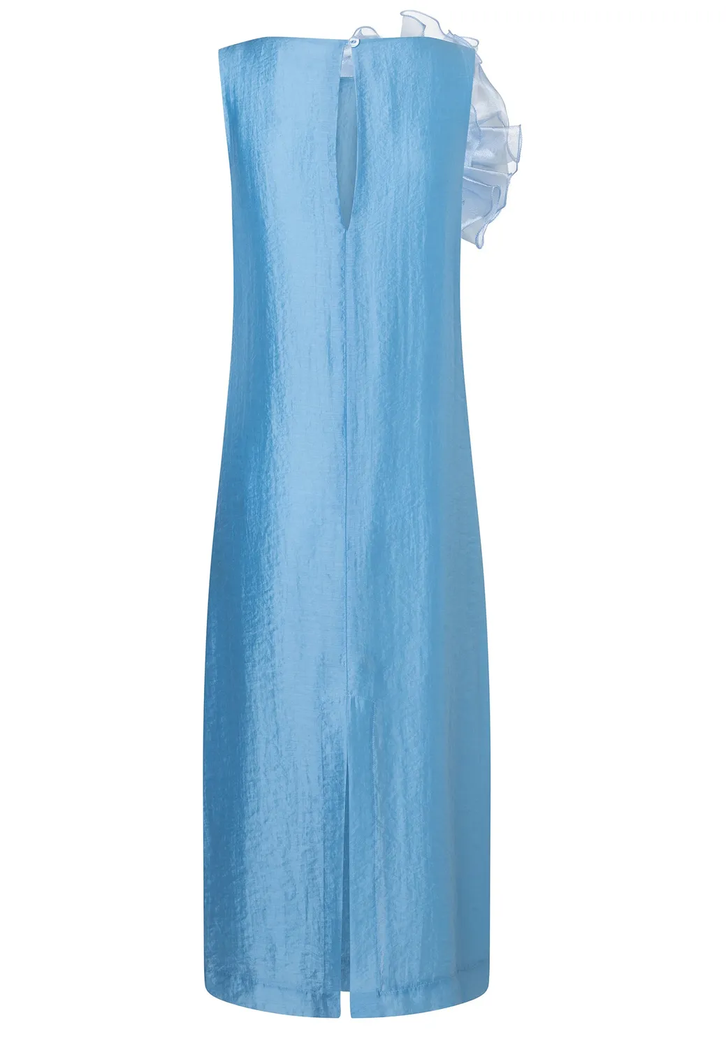 Ana Alcazar Davia abito midi azzurro lyocell