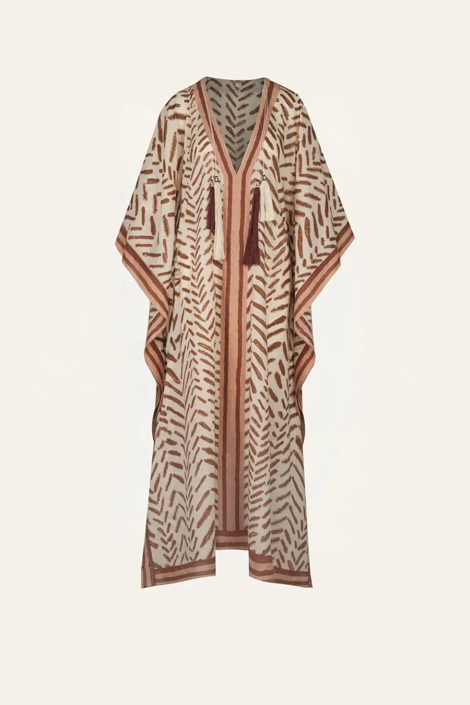 Johanna Ortiz Secret Sun Tunica midi cotone scollo V