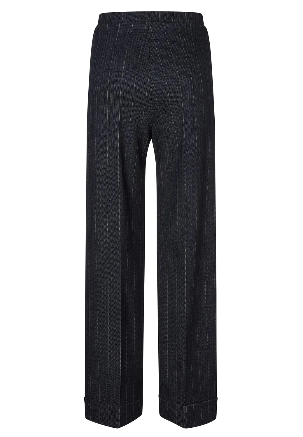 Ana Alcazar Enliroa pantaloni palazzo gessato blu