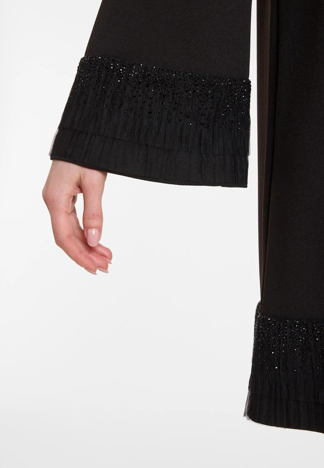 Ana Alcazar Afosi abito tunica nero glitter